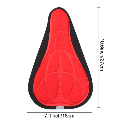 3D Soft Bicycle Saddle Cover Shockproof Anti Slip Breathable Saddles Cycling Silicone Comfortable Seats Bicycle Bike Accessories