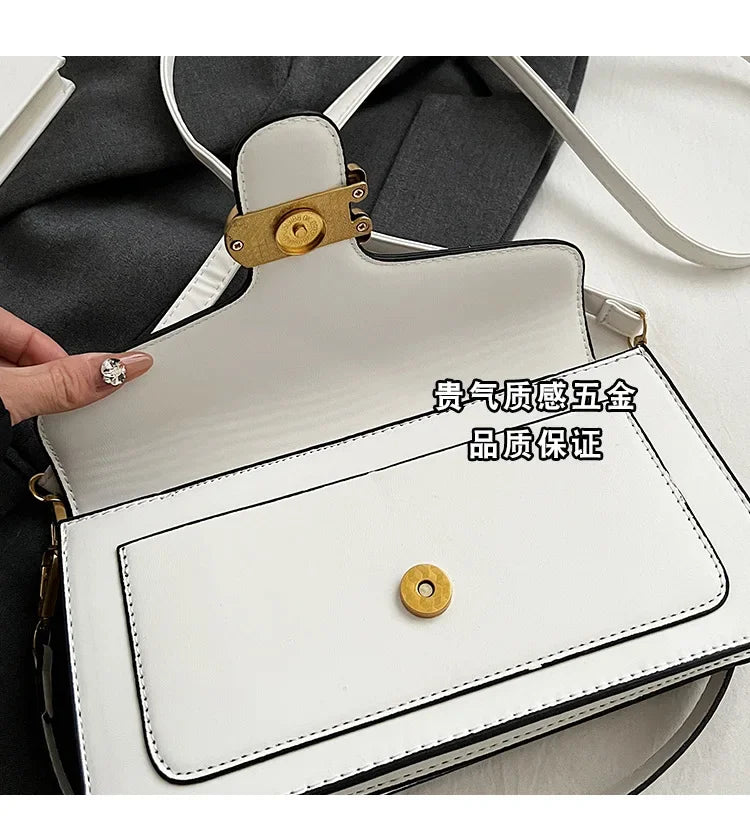 Luxury - Grade 2025 Women's Exclusive Small Square Shoulder Bag - Solid - Color Aesthetic, Niche - Style Design& Daily, Stylish