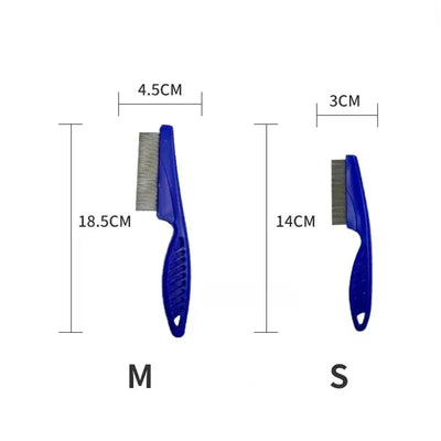 Pet Hair Shedding Comb Stainless Steel Flea Comb for Cat Dog Pet Comfort Flea Hair Grooming Comb Dog Brush Grooming Tools
