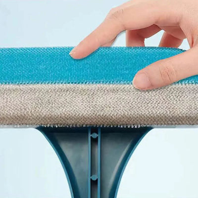Pet Hair Remover Brush Dog Hair Cleaner Brush with Squeegee Carpet Bed Hair Cleaning Tool Long Handle for Carpet Bed Sofa