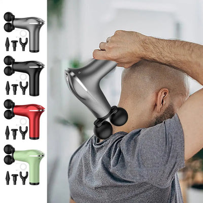 Massager Cordless Double-Headed Electric Smart Vibration Portable Muscle Massager Handheld Back Massager Electric Smart Portable