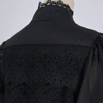 Luxury Long Dresses Women 2025 Spring Summer Embroidery Ruffle Lace Pearl Hollow Out Party Midi Dress Shirt Full Sleeve Vestidos