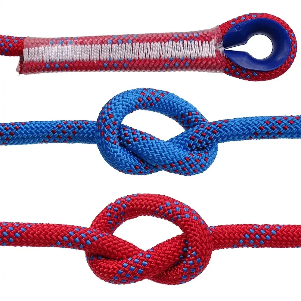10mm Safety Life Rope Climbing Rope Static Rock Mountaineering Rope Outdoor Survival Fire Escape Car Rescue 10m 20m 30m 40m