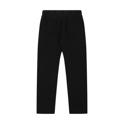 High Street Logo Embroidery Baggy Terry Sweatpants for Men and Women Joggers Loose Casual Sweat Pants Drawstring Trousers