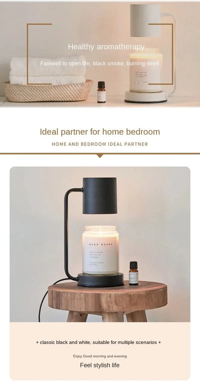 Korean Candle Warmer Lamp Candle Tray  Candle Holder Modern Dimmable Electric Night Light Fragrance Light Desk Decor Lighting