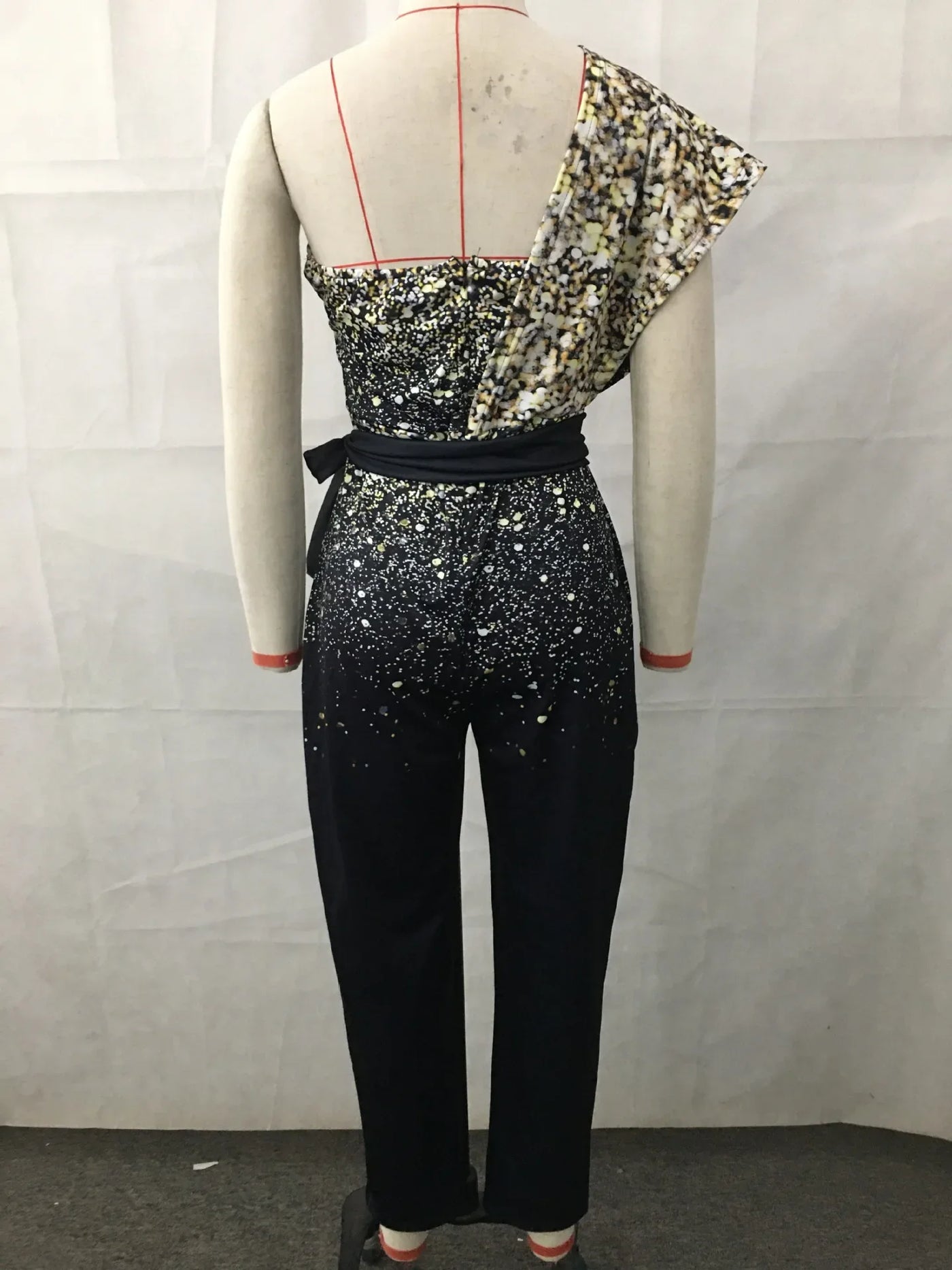Summer Bodysuit Sexy Party Overalls Solid Sleeveless Women Jumpsuit Long Pants Rompers Lace-up Slim-fit Sequin Women's Trousers