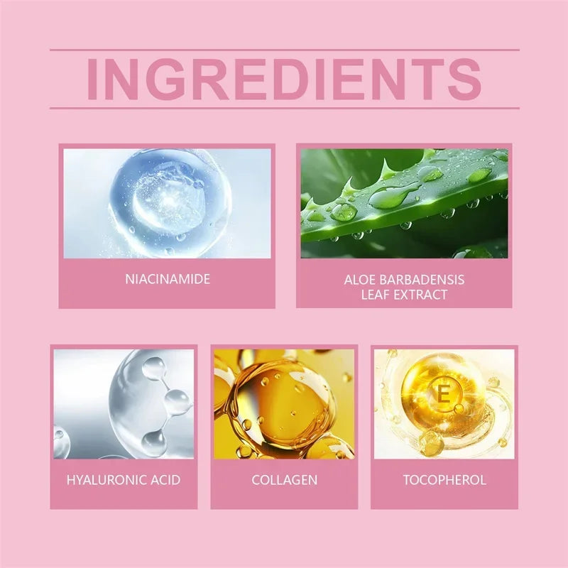 Deep Collagen Mask Facial Shrink Pores Moisturizing Overnight Mask Anti-Wrinkle Hydrating Refreshing Brightening Face Skin Care
