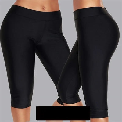 Women's Leggings High Waisted Capri Leggings No Pockets For Women Yoga Pants Workout Capri Pants