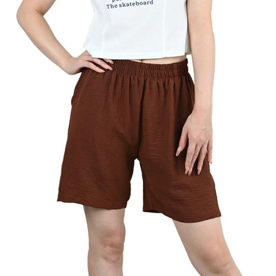 Summer Women Wide-leg Shorts Lady Elastic High Waist Loose Casual Hot Pants Female Large Size Beach Shorts Girls Cargo Trousers