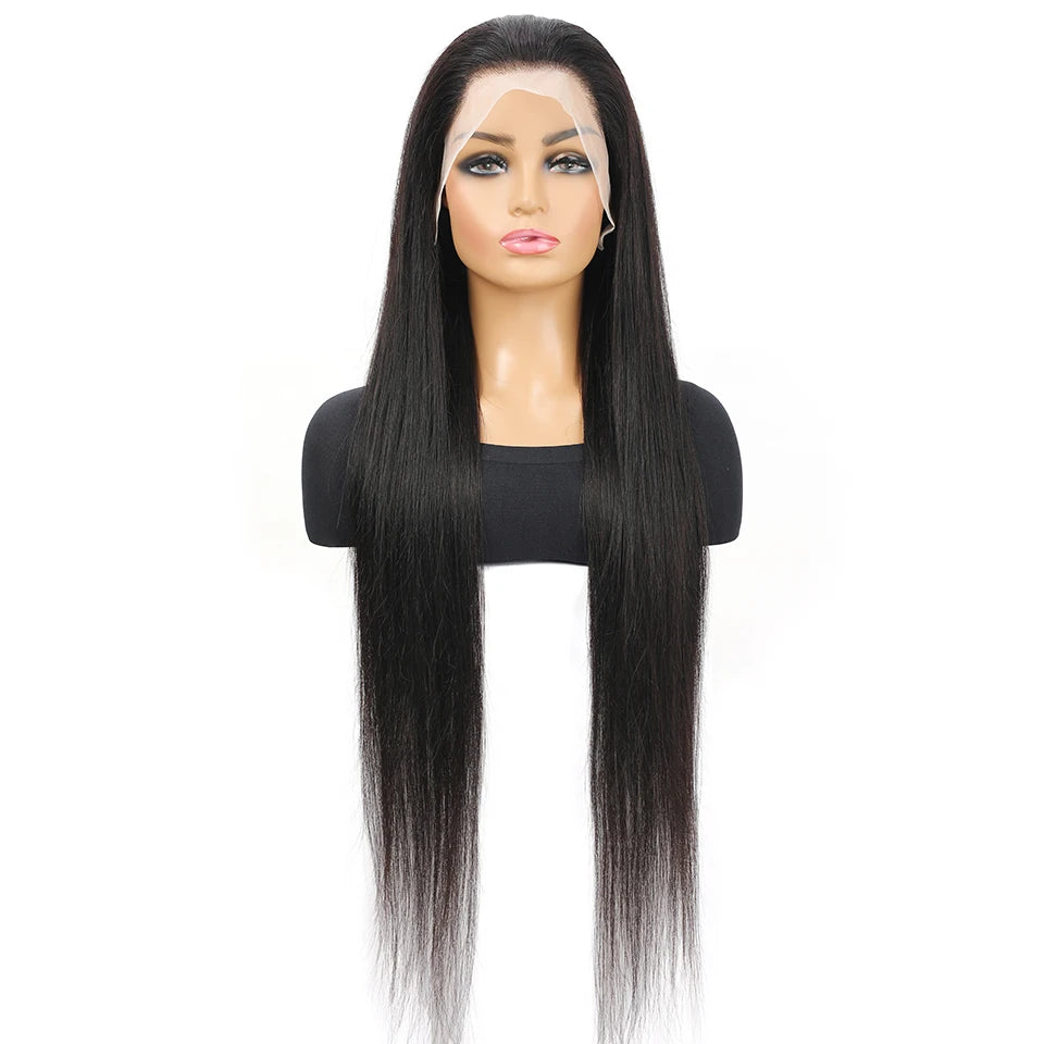 36inch Long Straight Human Hair Wigs 100% Brazilian Remy Hair for Women 4x4 13x4 13x6 Lace Frontal Human Hair Wigs Glueless Wigs