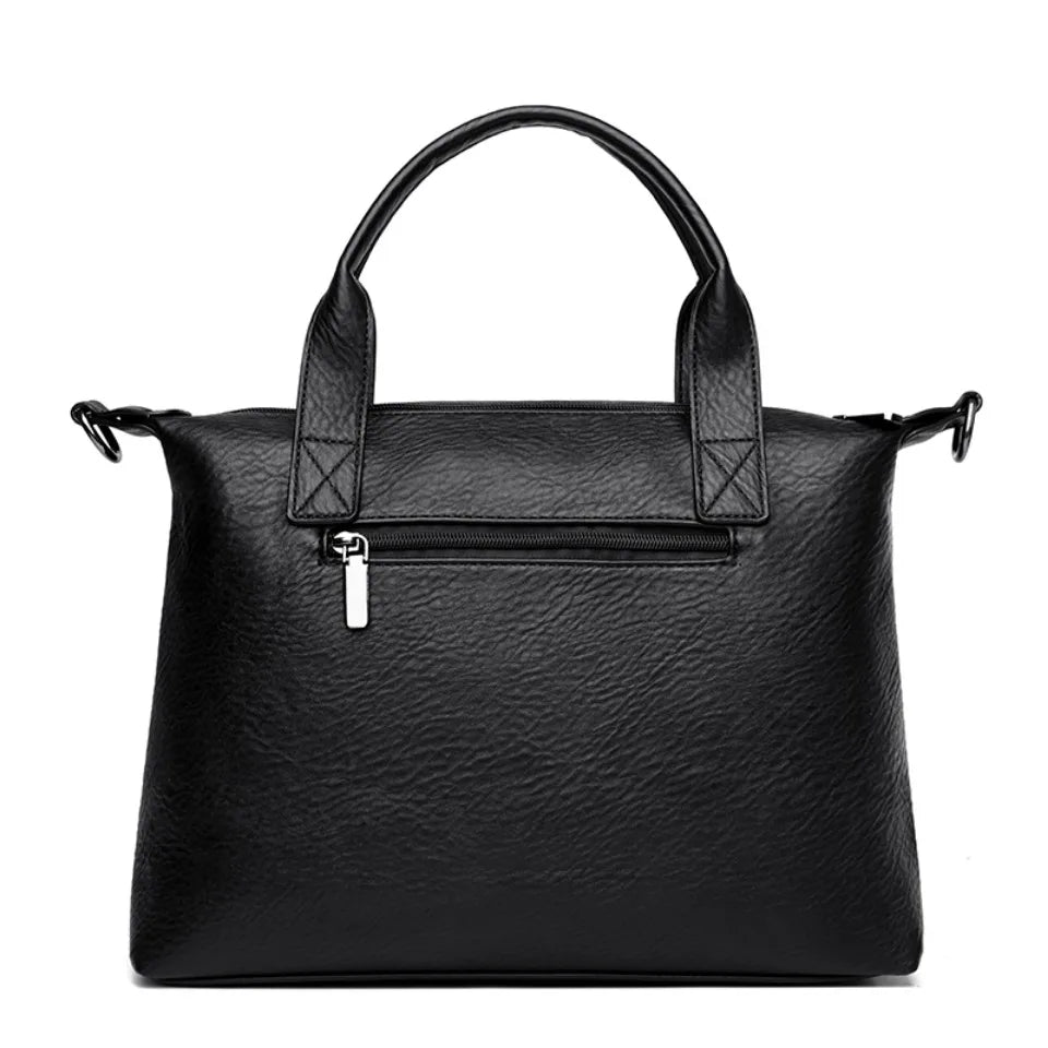 Women's Handbag Trend Designer Female Leather Multi-Pocket Shoulder Bag Luxury Brand Large Capacity Ladies Shopping Bag