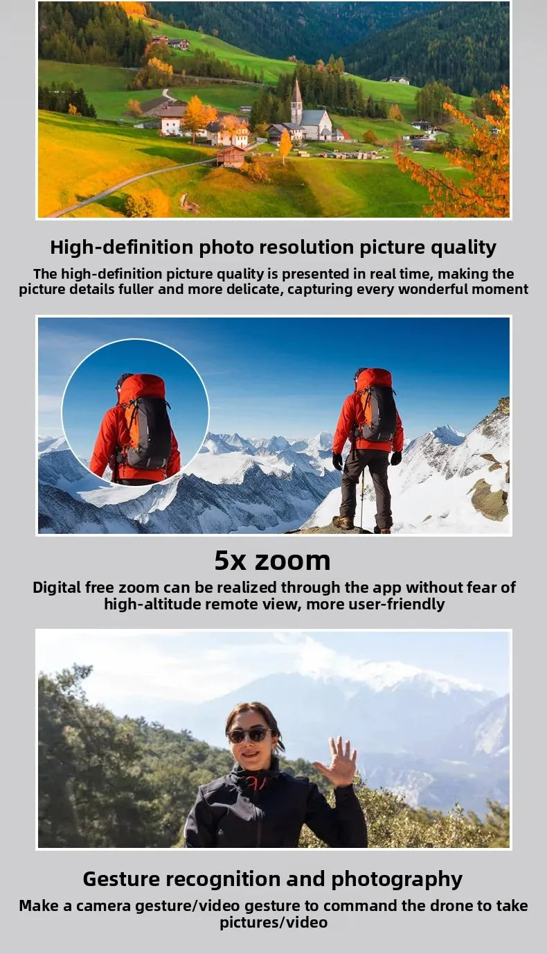 new product Q7 three-axis gimbal high-definition aerial photography drone automatically returns and remotely controls avoidance