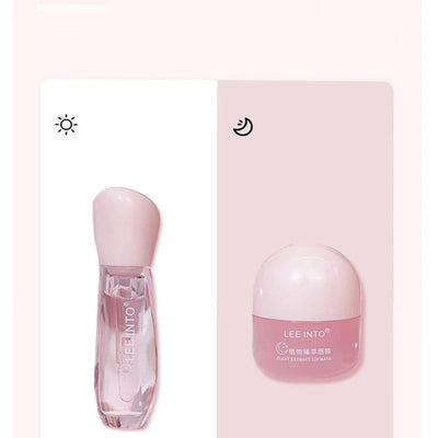 LEEINTO Plant Essence Lip Protection Set for Diminishing Lip Lines, Moisturizing Sleep, Moisturizing, and Repairing
