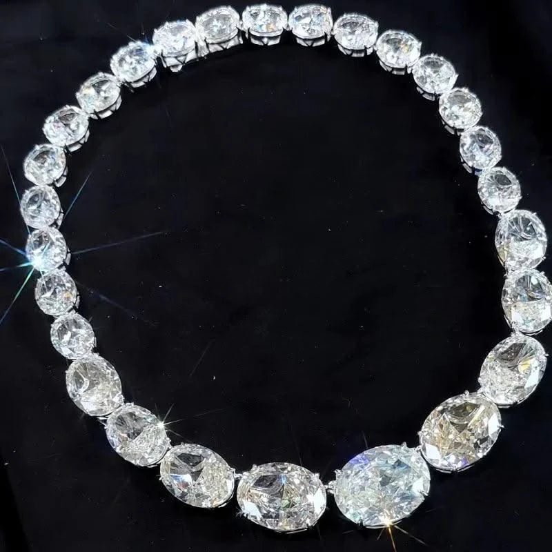 BELLUX High Quality Fine Jewellery 925 Sterling Silver Plated K Gold Necklace for Women