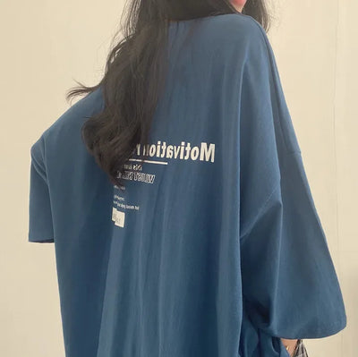 Woman Oversize Half Sleeve T Shirts Summer New Clothes Loose Fitting Cotton T-shirt Women Tops Ropa Mujer Hip Hop Tees Clothing