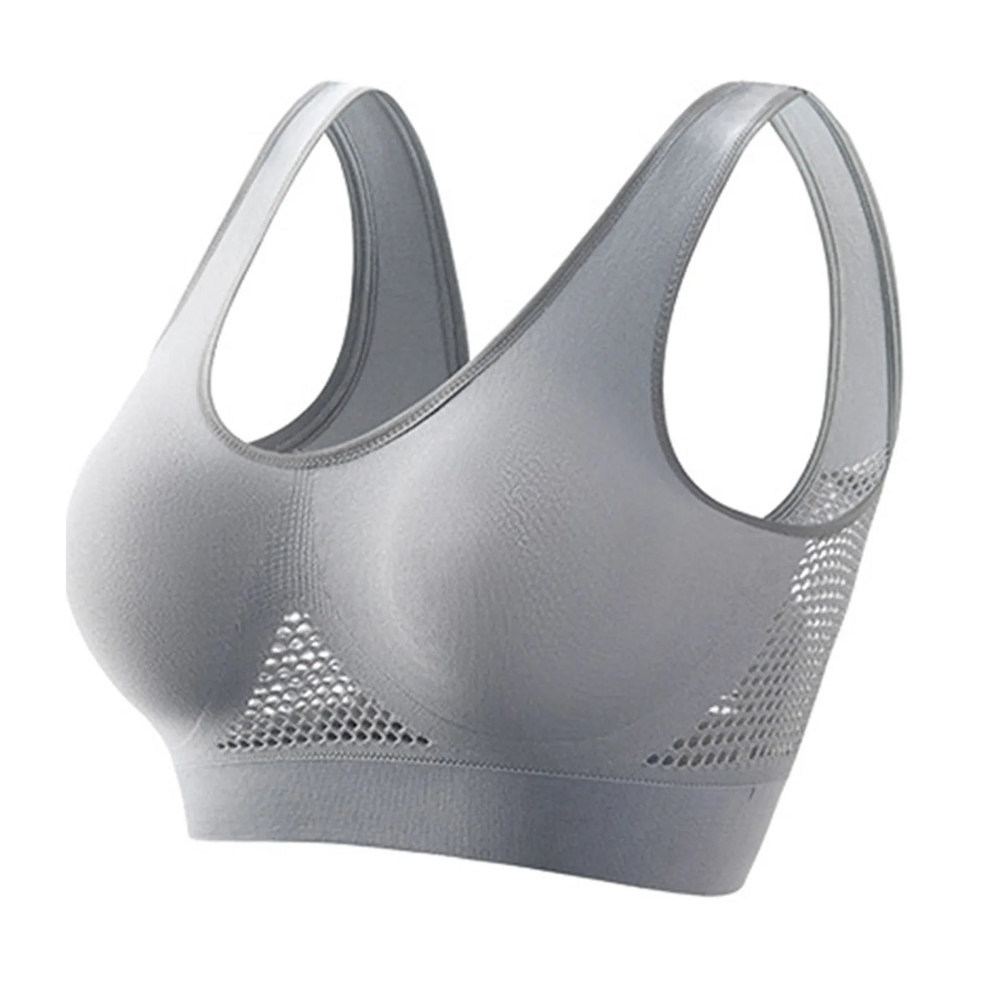 Breathable Sports Bra Top Fitness Women Brassiere Removable Padded Sport Bra Running Gym Seamless Push Up Bras