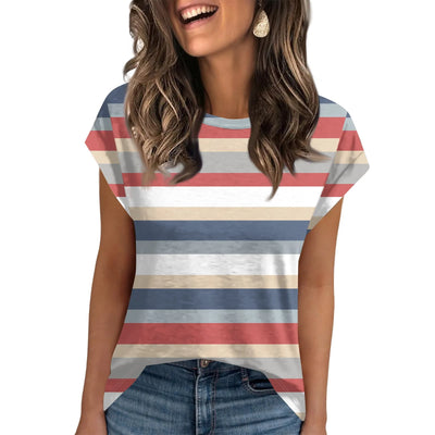 Womens Summer Tops Going Out Workout Outfits Spring Short-sleeved T Shirts Business Casual Dressy Fashion Trendy Clothes 2025