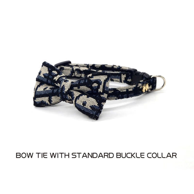 Simple and Stylish Pet Collar and Leash Set for Cats and Dogs - Cute, Durable, Safety Buckle with Bow Tie, Stain-Resistant