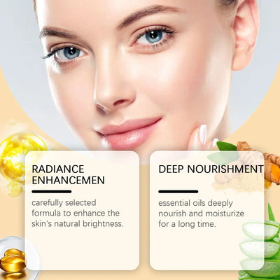Turmeric Skincare Set Body Soap Anti Acne Dark Spot Corrector Improve Dry Skin Moisturizing Face Cream Brightening Facial Serum