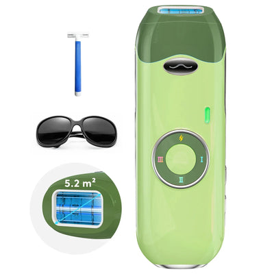 Laser Hair Removal 5.2 cm² Contact 22J IPL Unlimted Ultra-fast Light Emission Painless Long-Lasting Hair Remover for men women