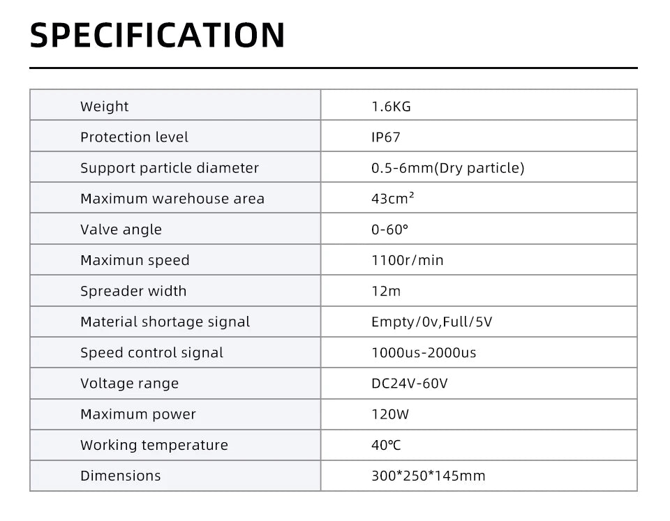 EFT V2.3 EPS200 Spreading System Spreader 10L 22L 22KG 30KG 40L 50L For E410P E416P E616P G630 Z30 Z50 Frame Agricultural Drone