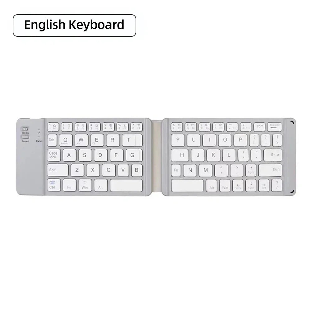 Mini Keyboard Wireless Folding Keyboard Bluetooth Foldable Keyboard With Touchpad for Windows Android iPad Phone Rechargeable