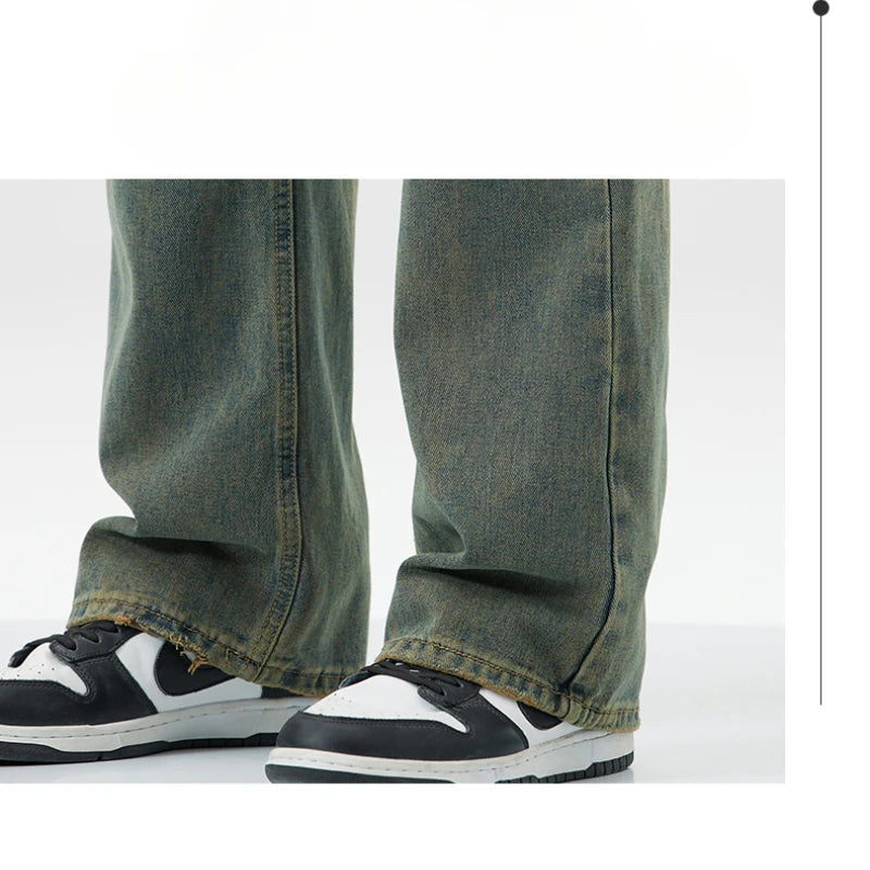 Men's Jeans Man Denim Shorts Jean Streetwear Mens Trousers Wide Y2k Pants Baggy Jeans Clothing Flared Male Cargo New Pant Ripped