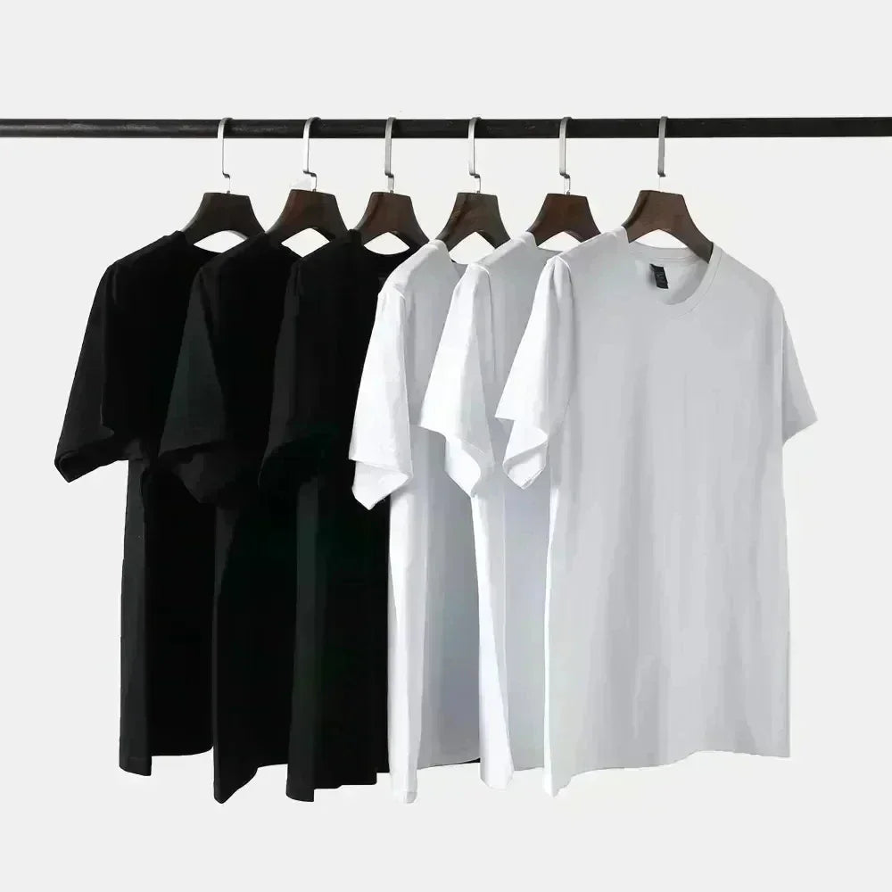 Men's Short-sleeved T-shirts Printed with Cartoon and English Patterns, Fashionable Tops for Spring and Summer Outdoor Men Wear