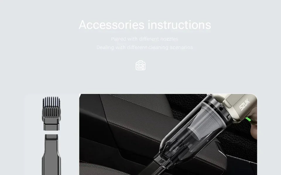 Portable Vacuum Cleaner for Car Home New Handheld Mini Vacuum Cleaner SZUK Car Vacuum Cleaner Powerful Suction Wireless Cleaner
