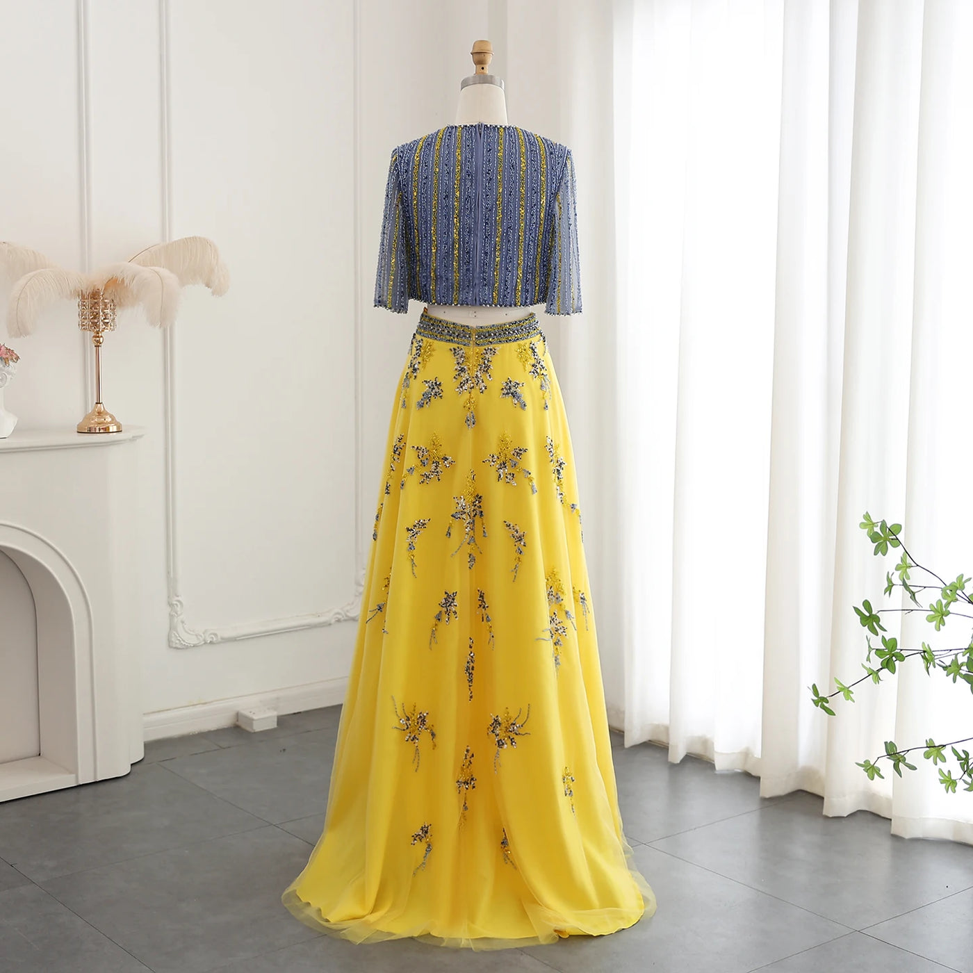 Customized Elegant Luxury Evening Dresses 2 Pieces Sexy Wedding Prom Gowns Exquisite  High Quality Bridal Party Dress for Women