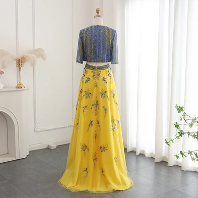 Customized Elegant Luxury Evening Dresses 2 Pieces Sexy Wedding Prom Gowns Exquisite  High Quality Bridal Party Dress for Women