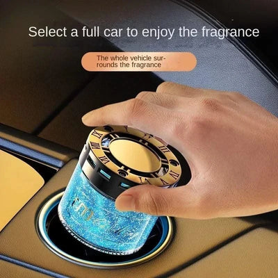 Luxury Car Perfume Solid Balm, Long-Lasting Light Fragrance, Odor Eliminator, Quicksand Design becoming a popular car ornament