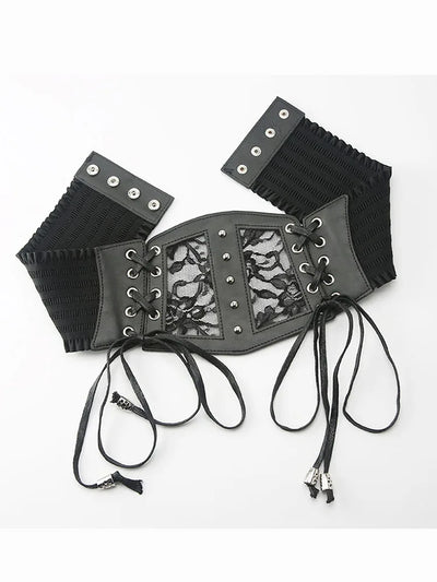 Women Corset Black Sexy Lace Girdle Underbust Waist Bandage Bustier Body Elastic Waistband Corset Mujer корсет женский