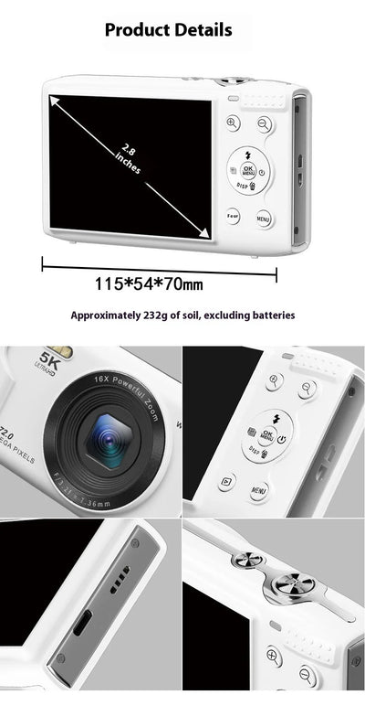 High Definition Digital Camera For Students Campus Photography Vintage Ccd Professional Photography Consumer Electronics