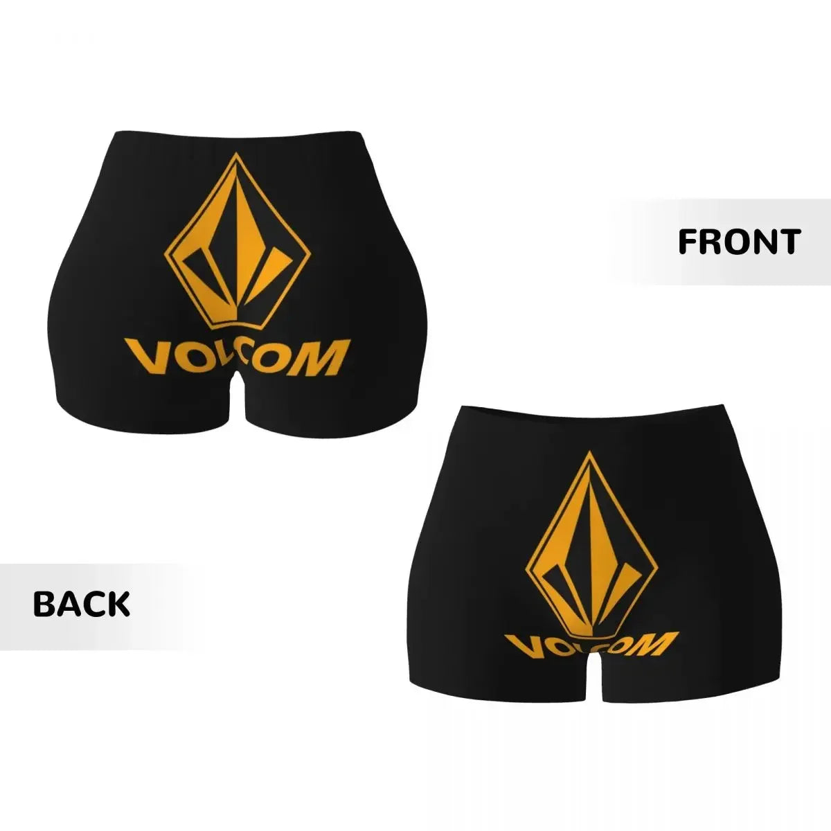Custom Volcoms Symbol Running Volleyball Gym Shorts for Women Athletic Workout Yoga Shorts
