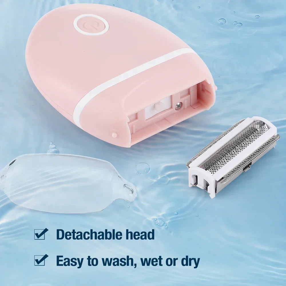 Electric Hair Removal Epilator For Women Hair Trimmer Shaver Bikini Underarms Arm Leg Face Private Parts Lady Razor Depilator