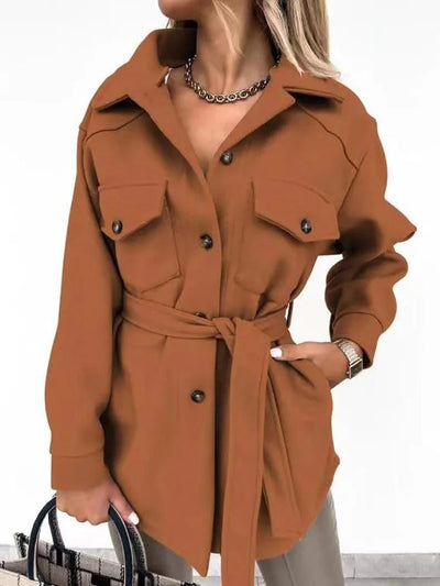 Women Fashion Jacket Thickened Windproof Thermal Coats Versatile Daily Wear