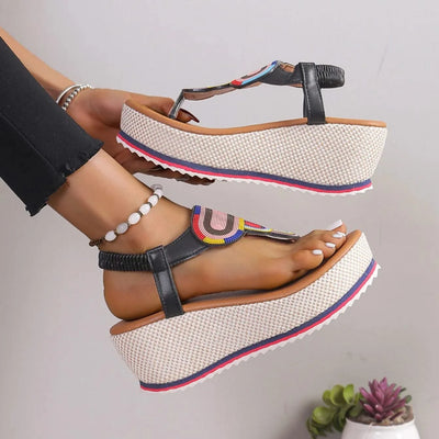 Women Sandal 2024 New Summer Fashion Shoes for Women Plus Size Open Toe Wedges Sandals Women Luxury Designer Platform Sandals