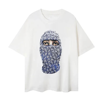 2025 Brand Designer Mens T-Shirts IH NOM UH NIT Letter Masked Men Printed Casual Short Sleeve Men Women 100% Cotton