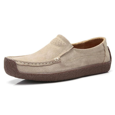 Women Slip on Loafers Shoes for Ballet Flats Ladies Spring Microfiber Retro Flats Shoes Female Spring Moccasins Casual Sneakers