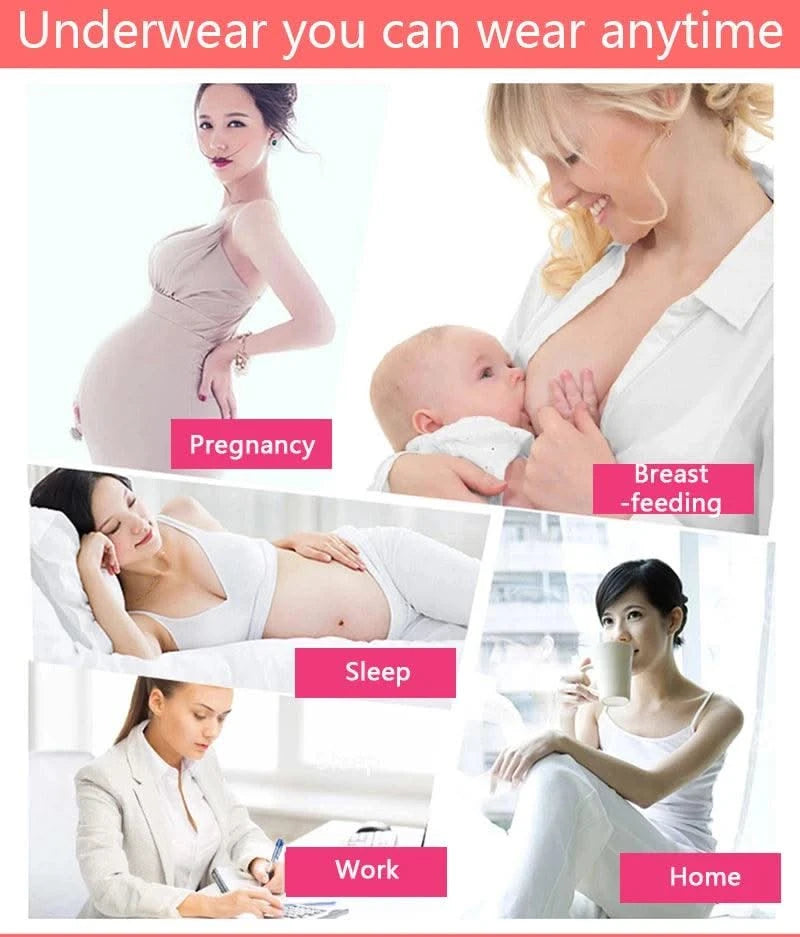Without Bones Maternity Bras Pregnancy Clothes Prevent Sagging Breastfeeding Women Breathable Lactancia Feeding Bras Nursing Bra