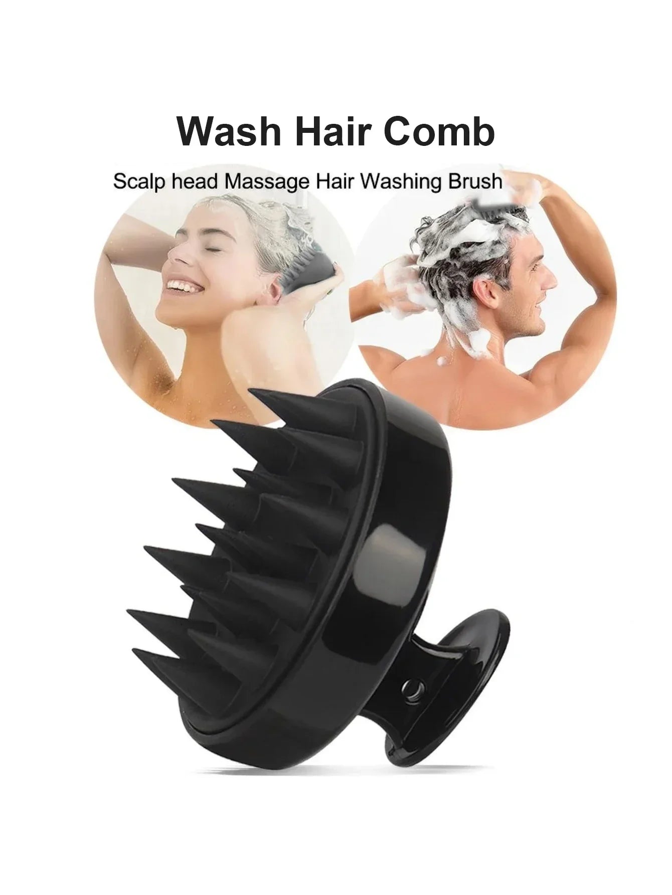 hair washing brush dry and wet dual-use styling scalp cleaning travel portable massage scalp comb, brush head tool styling
