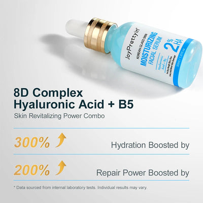 Hyaluronic Acid Face Serum Moisturizing Smoothing Reduces Dryness Fine Lines Hydrating Facial Essence Korean Skin Care