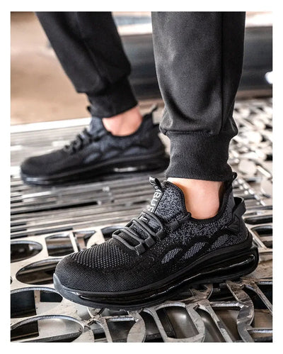 Non Slip Lightweight Breathable Sneakers for Women Steel Toe Indestructible Safety Shoes Anti-puncture Protection Safety Shoes