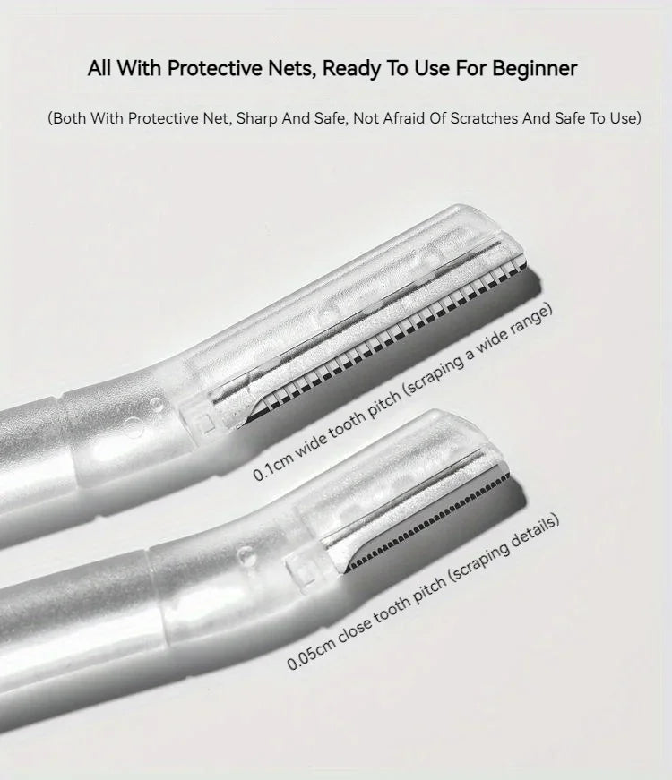 4pcs Eyebrow Razor, Face Razors For Women Facial Hair, Eyebrow Shaver, Dermaplaning Tool To Exfoliate And Refresh The Skin