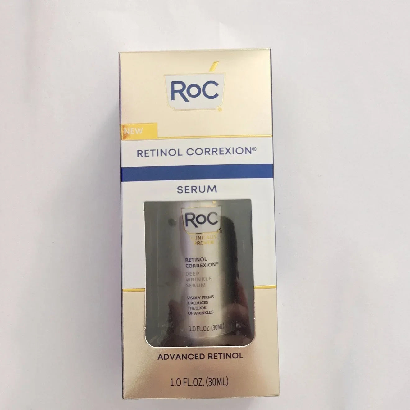 RoC Retinol Correxion Serum Deep Wrinkle Retinol Facial Essence Remove Fine Texture Black Spots Face Serum Anti-Aging 30ml