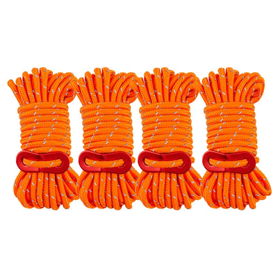 Camping Guylines Ropes for Tent Tarp,Climbing,Hiking Backpacking Outdoor Guy Lines Tent Cords Lightweight Camping Rope