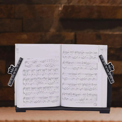 Electronic Piano Music Stand Keyboard Book Stand Storage Book Stand with Sheet Music Clips Music Sheet Stand Music Book Holder