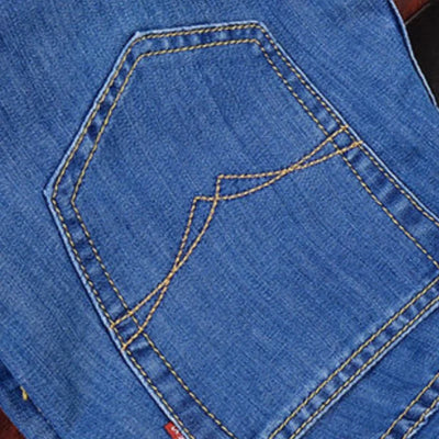 2025 New Business Men's Jeans Casual Comfortable Straight Stretch Fashion Classic Premium Blue Black Denim Pants Large Pants