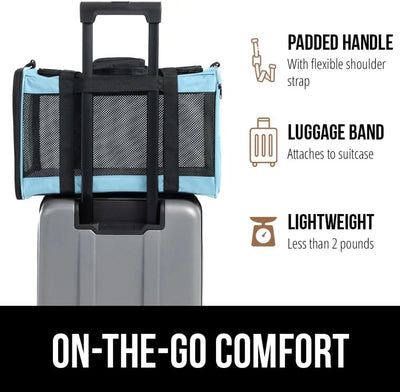 Travel Cat Carrier Bag Transparent Collapsible Pet Carriers Portable and Breathable Mesh Carrier Made from Lightweight Materials